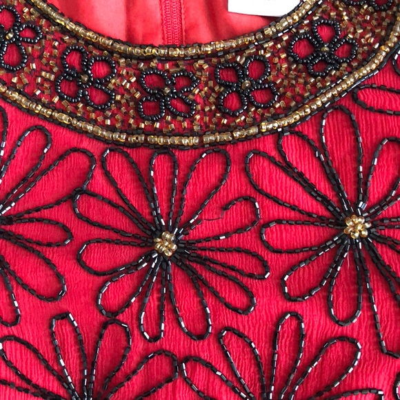 Vintage | Beaded Floral Sequin Sparkly Top - Picture 5 of 12